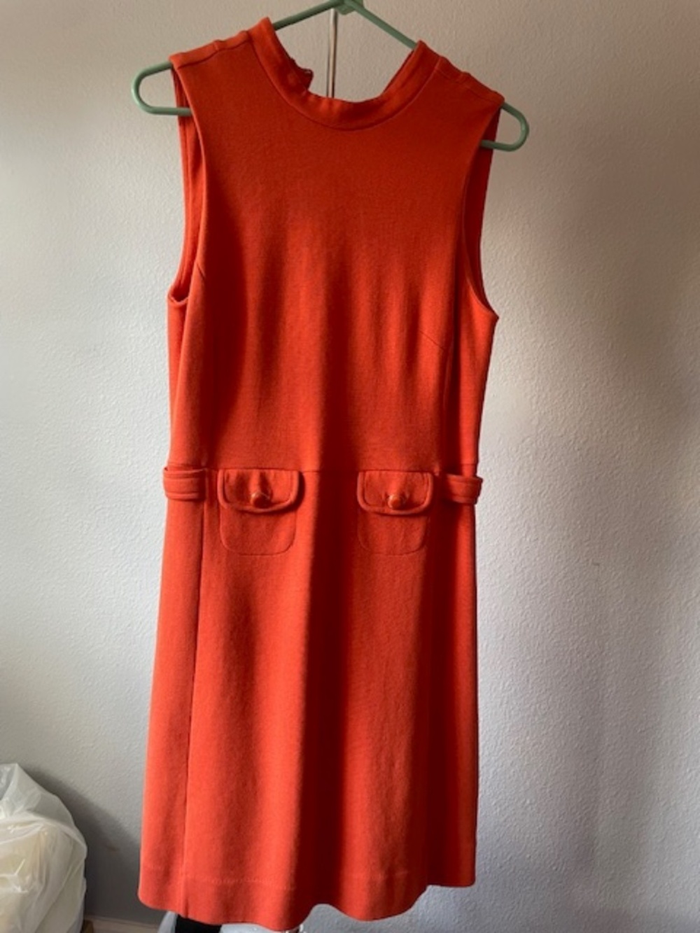 Banana Republic Burnt Orange Cotton A-Line Pocket Dress Size 6
